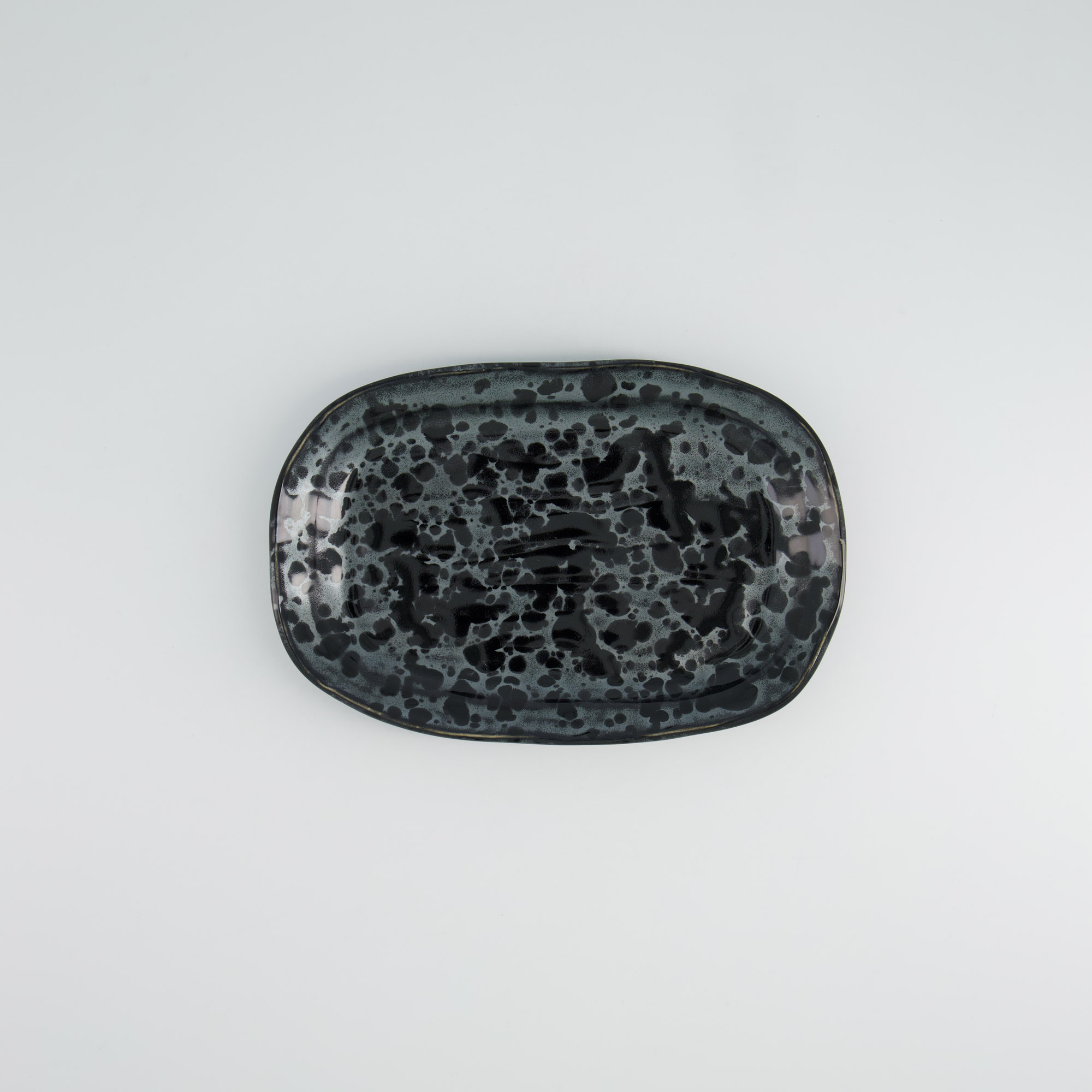 Tokyo Design Studio - Craft Ginsai - Assiette Ovale - 25.8x16.7cm - Noir – Image 4