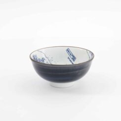 Tokyo Design Studio - Hokusai Nami - Rijstkom - 11.8x5.5cm - Blauw/Wit