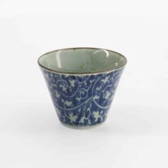 Tokyo Design Studio - Mashiko Beker - Karakusa - Blauw - 7.5x5.3cm