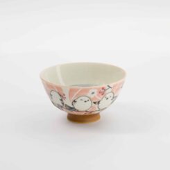 Tokyo Design Studio - Kawaii Rijstkom - Vogel Roze - 11.5x6.2cm - 300ml