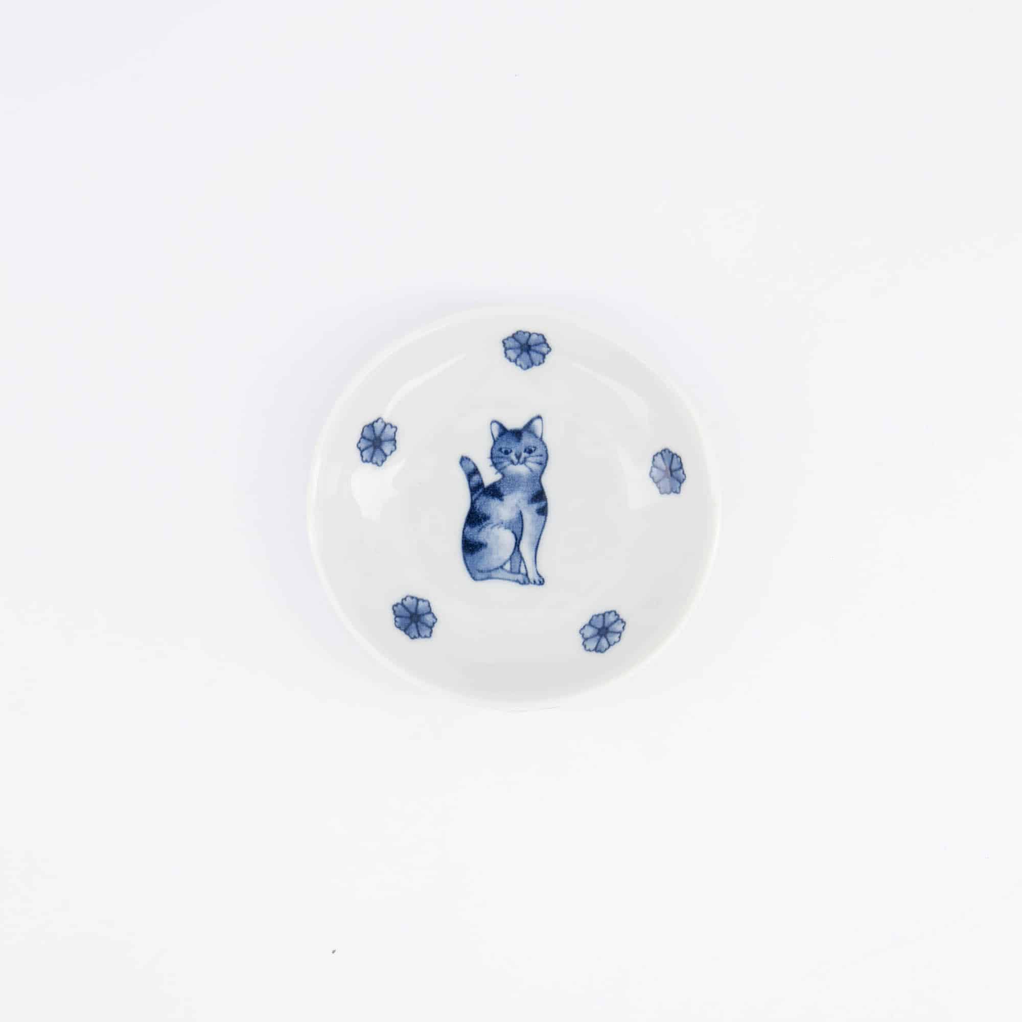 Tokyo Design Studio - Kawaii - Hananeko - Chat - Coupelle - à - Sauce – 9.8 x 2.5 cm – Bleu – Image 3
