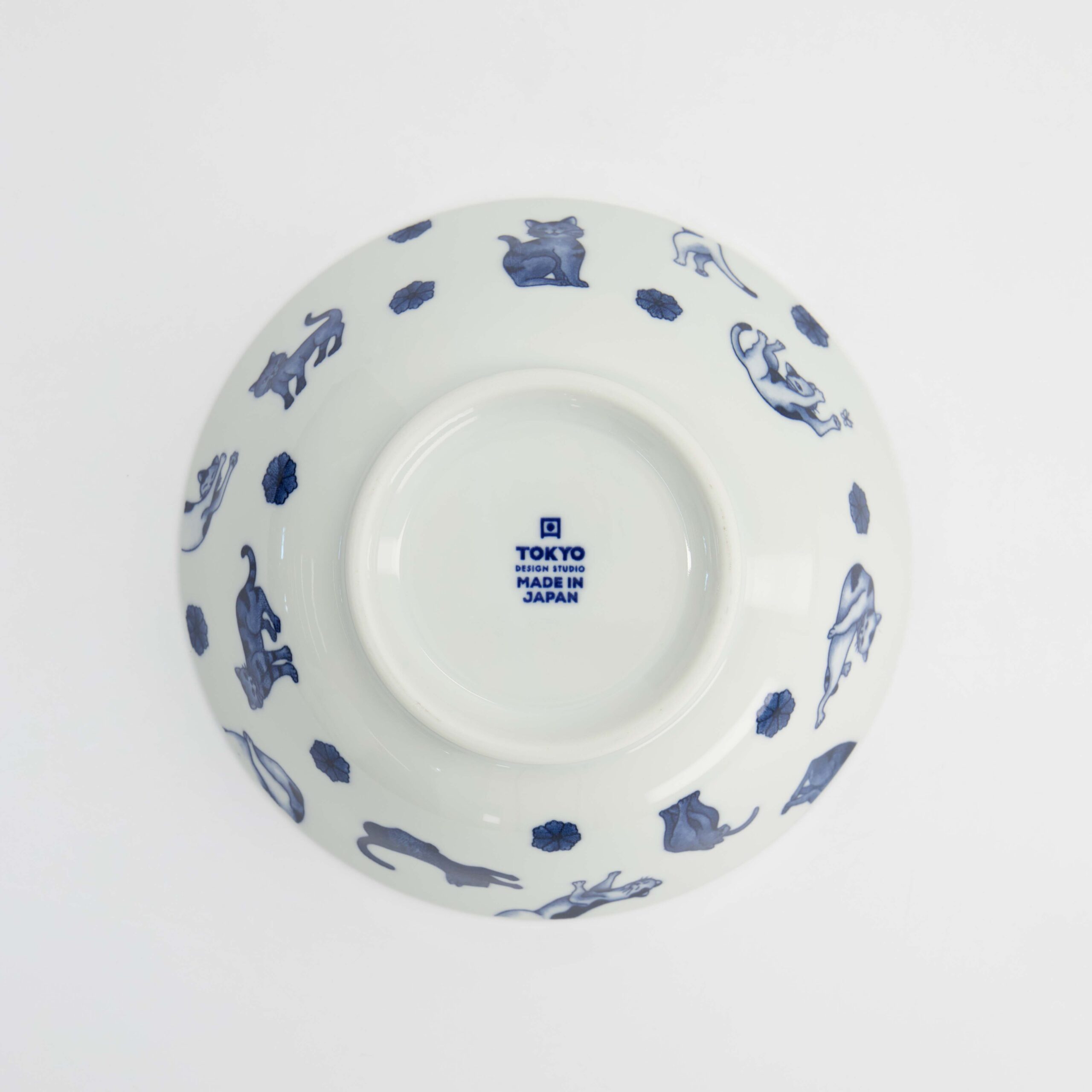 Tokyo Design Studio - Kawaii - Hananeko - Chat - Bol - à - Ramen – 19.8 x 7.5 cm – Bleu – Image 6