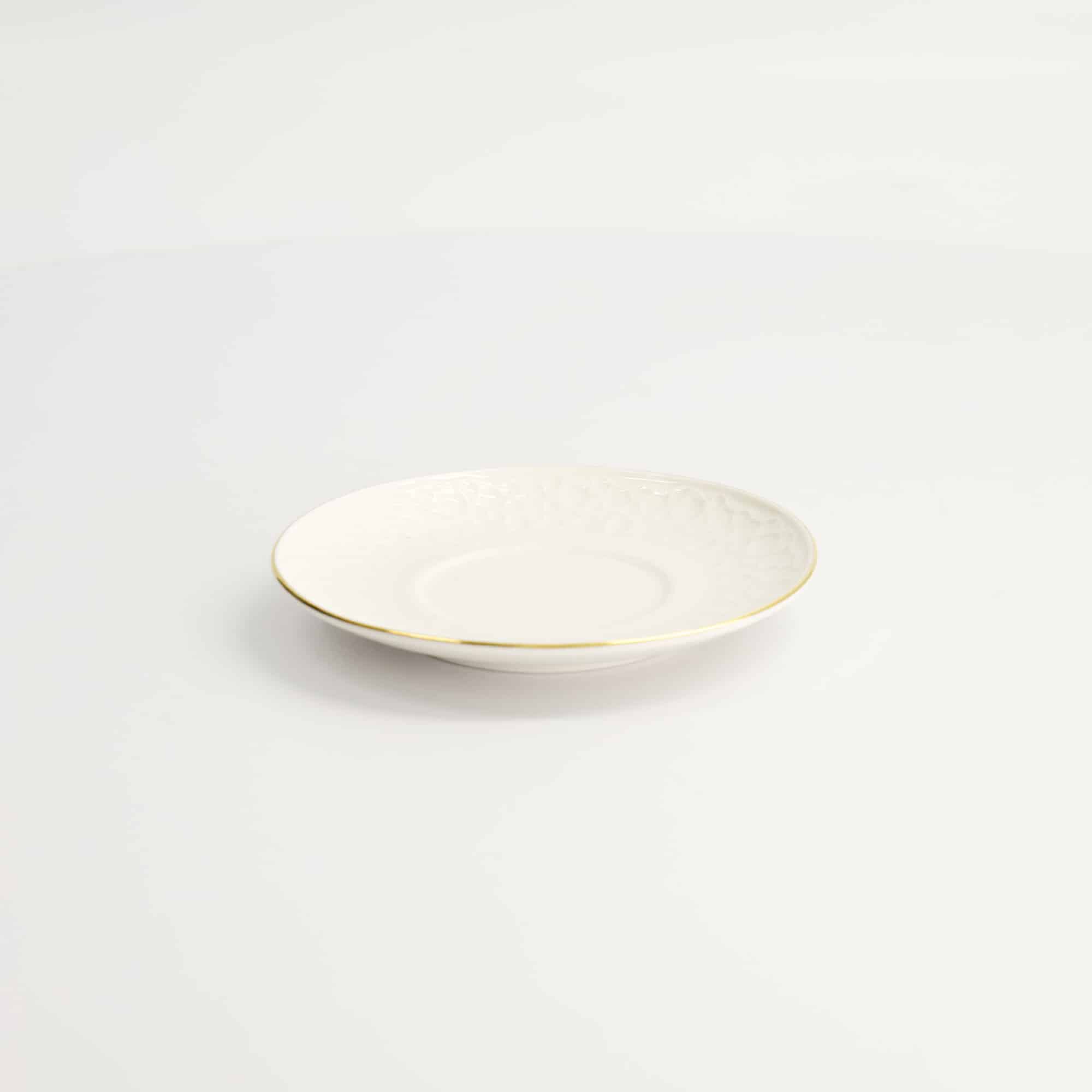 Tokyo Design Studio - Soucoupe Nippon White Gold Rim pour Straight Cup Stripe - 12 cm