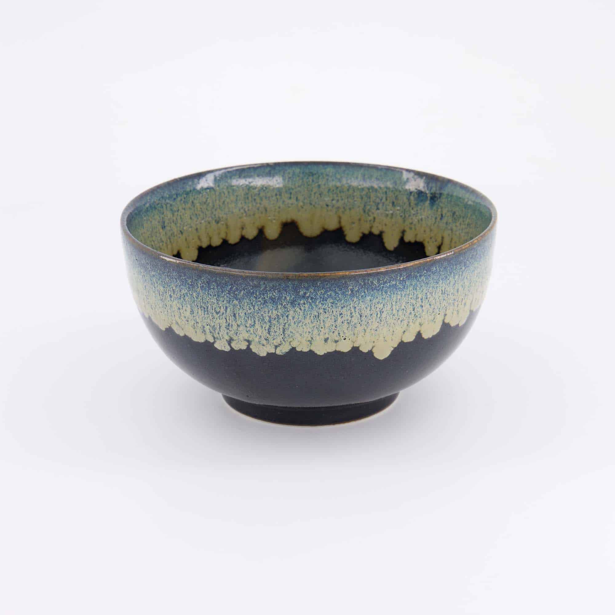 Tokyo Design Studio - Yamahida - Blue - Bol - Okonomi - Tenmoku - Shironagashi – 16 x 8.4 cm – 1000 ml