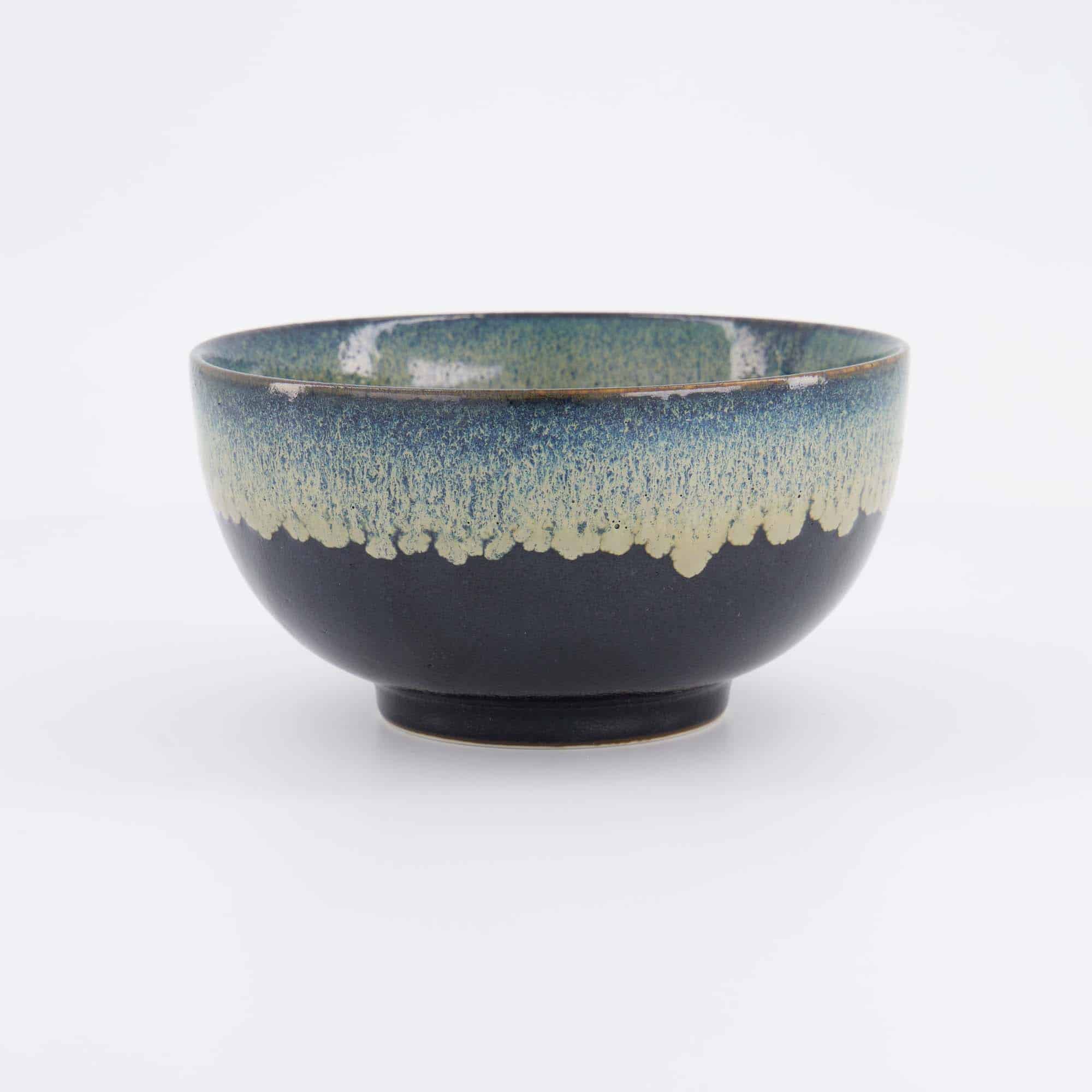 Tokyo Design Studio - Yamahida - Blue - Bol - Okonomi - Tenmoku - Shironagashi – 16 x 8.4 cm – 1000 ml – Image 3