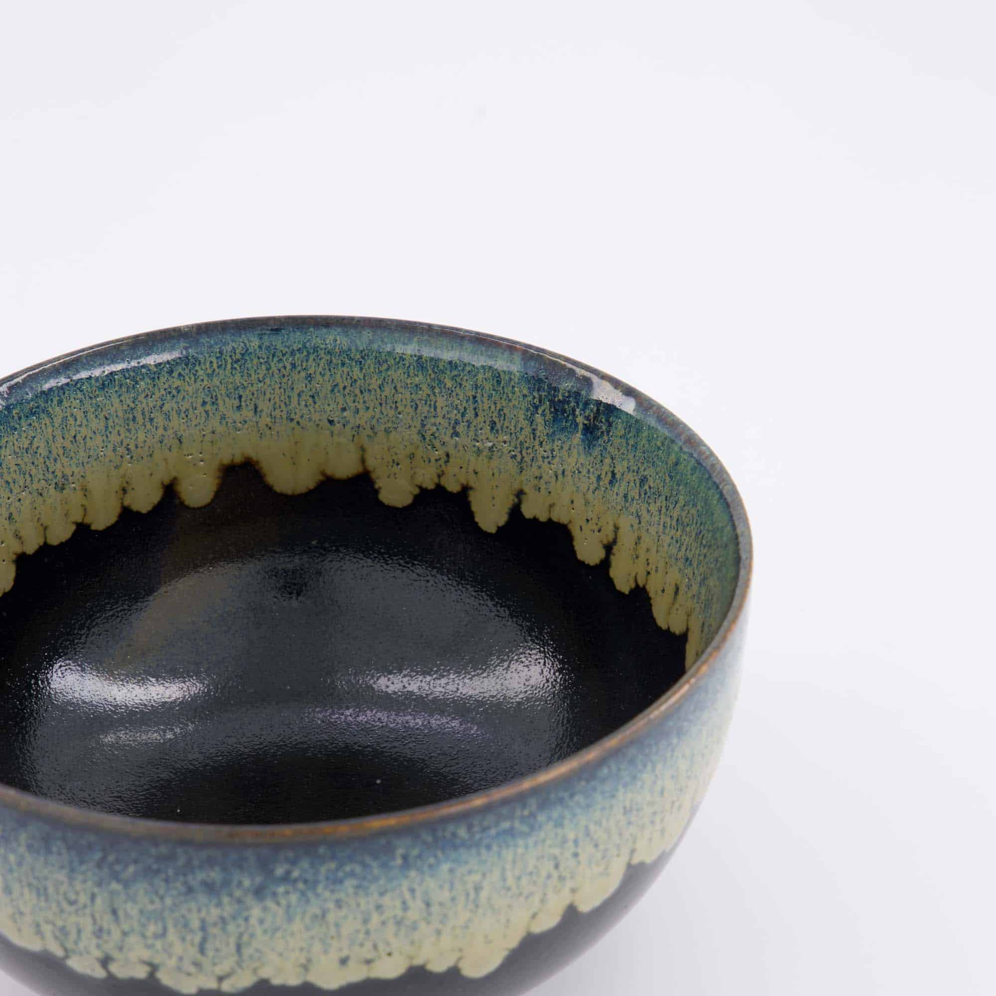 Tokyo Design Studio - Yamahida - Blue - Bol - Okonomi - Tenmoku - Shironagashi – 16 x 8.4 cm – 1000 ml – Image 2