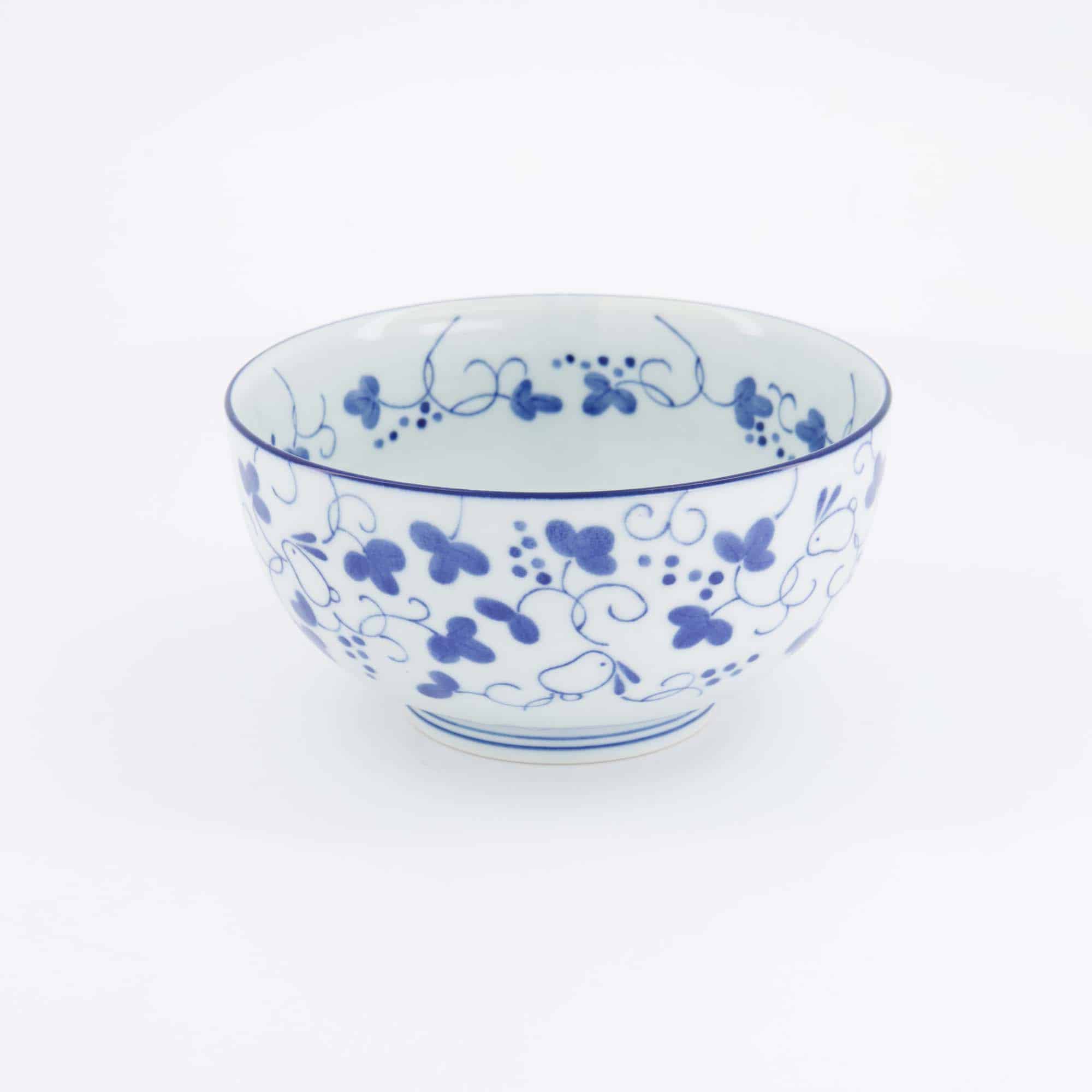 Tokyo Design Studio - Yamahida - Blue - Bol - Okonomi - Some - Usagi – 16 x 8.4 cm – 1000 ml