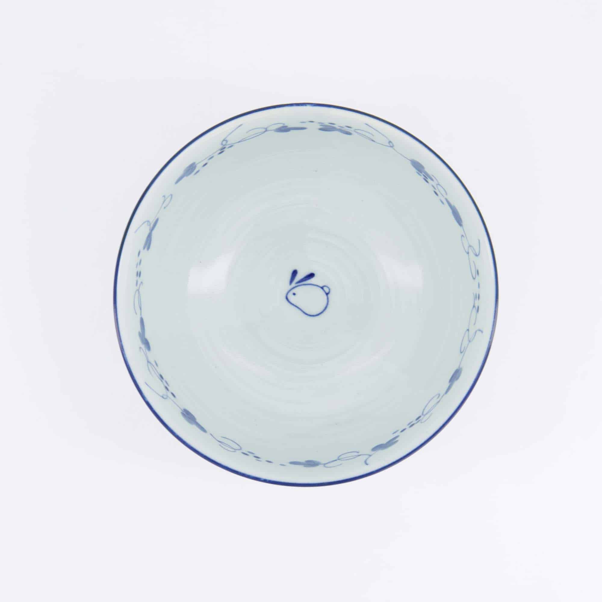 Tokyo Design Studio - Yamahida - Blue - Bol - Okonomi - Some - Usagi – 16 x 8.4 cm – 1000 ml – Image 4