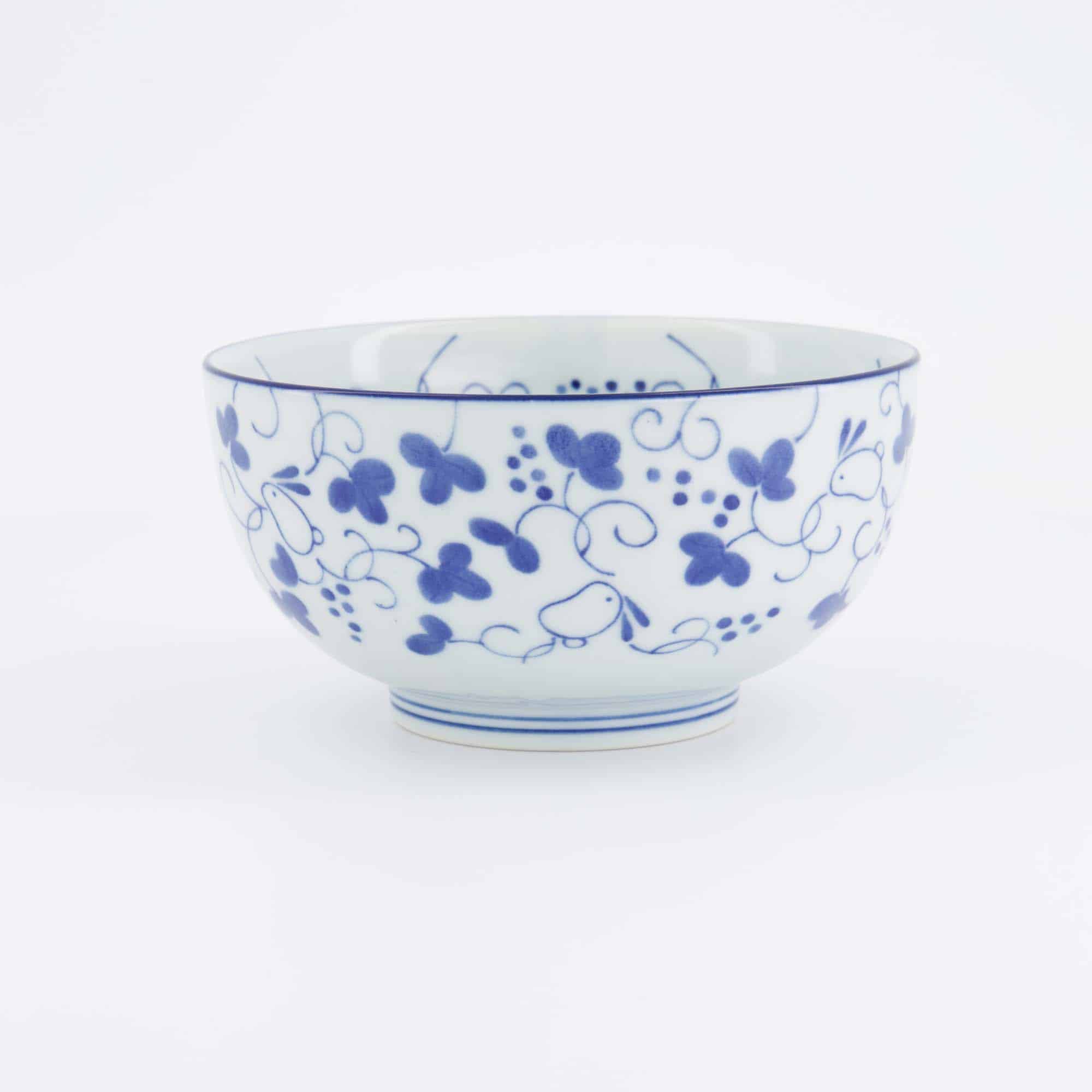 Tokyo Design Studio - Yamahida - Blue - Bol - Okonomi - Some - Usagi – 16 x 8.4 cm – 1000 ml – Image 3