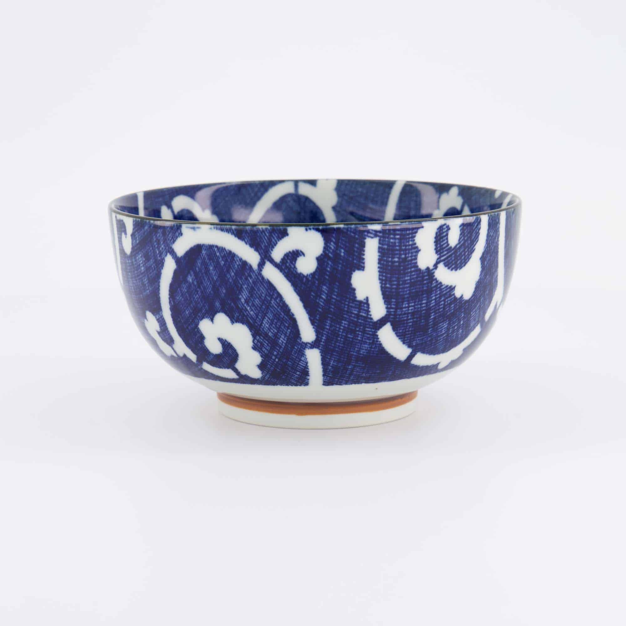 Tokyo Design Studio - Yamahida - Blue - Bol - Okonomi - Tako - Karakusa – 16 x 8.4 cm – 1000 ml – Image 3
