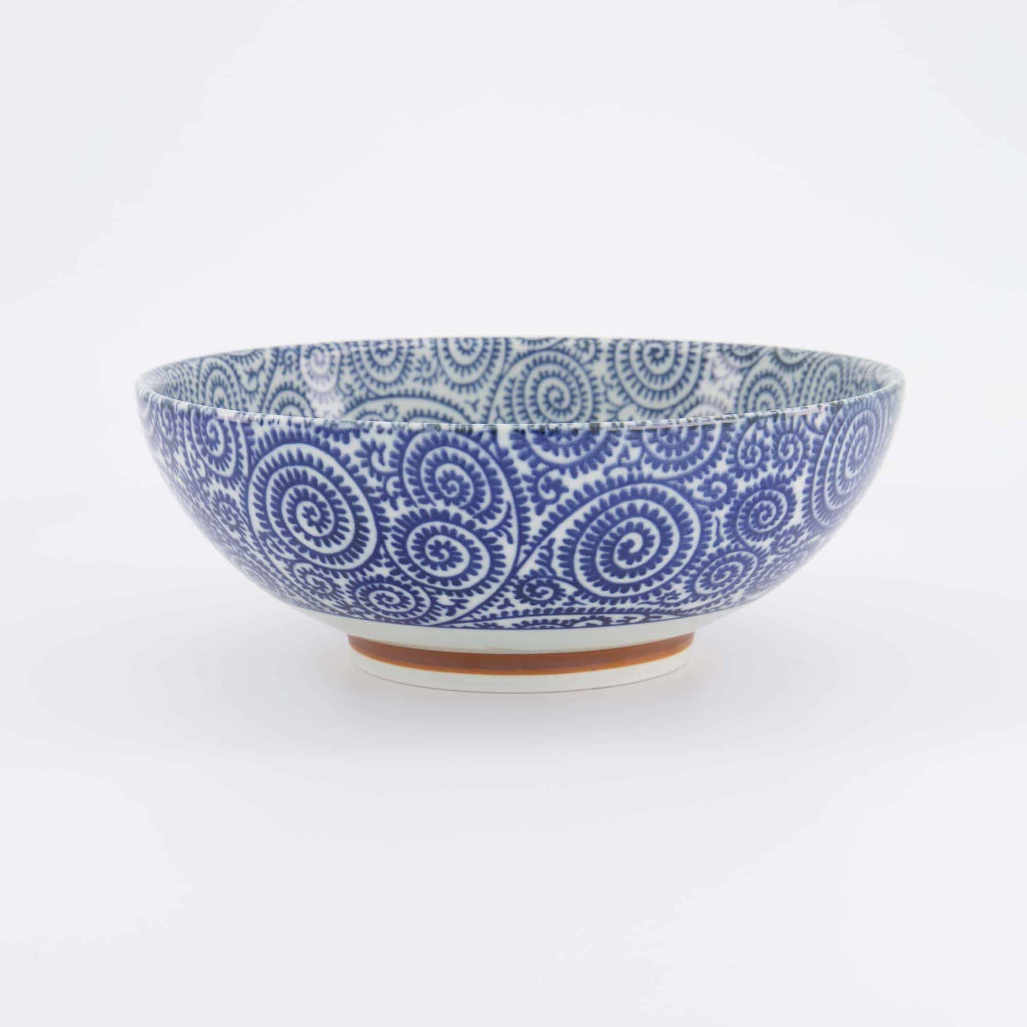 Tokyo Design Studio - Yamahida - Blue - Bol - à - Ramen - Kosome - Tako - Karakusa – 21.3 x 8.2 cm – 1450 ml – Image 3