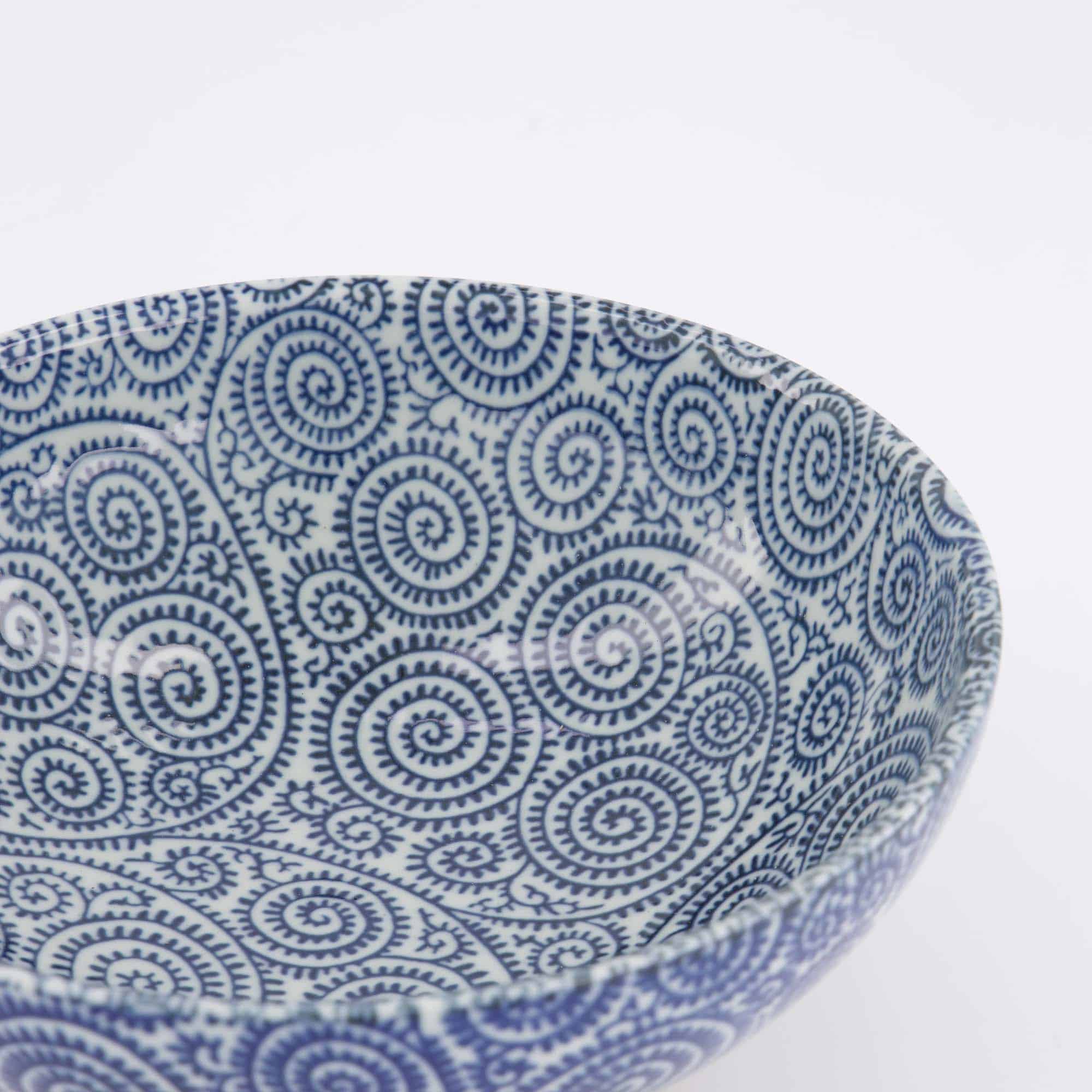 Tokyo Design Studio - Yamahida - Blue - Bol - à - Ramen - Kosome - Tako - Karakusa – 21.3 x 8.2 cm – 1450 ml – Image 2
