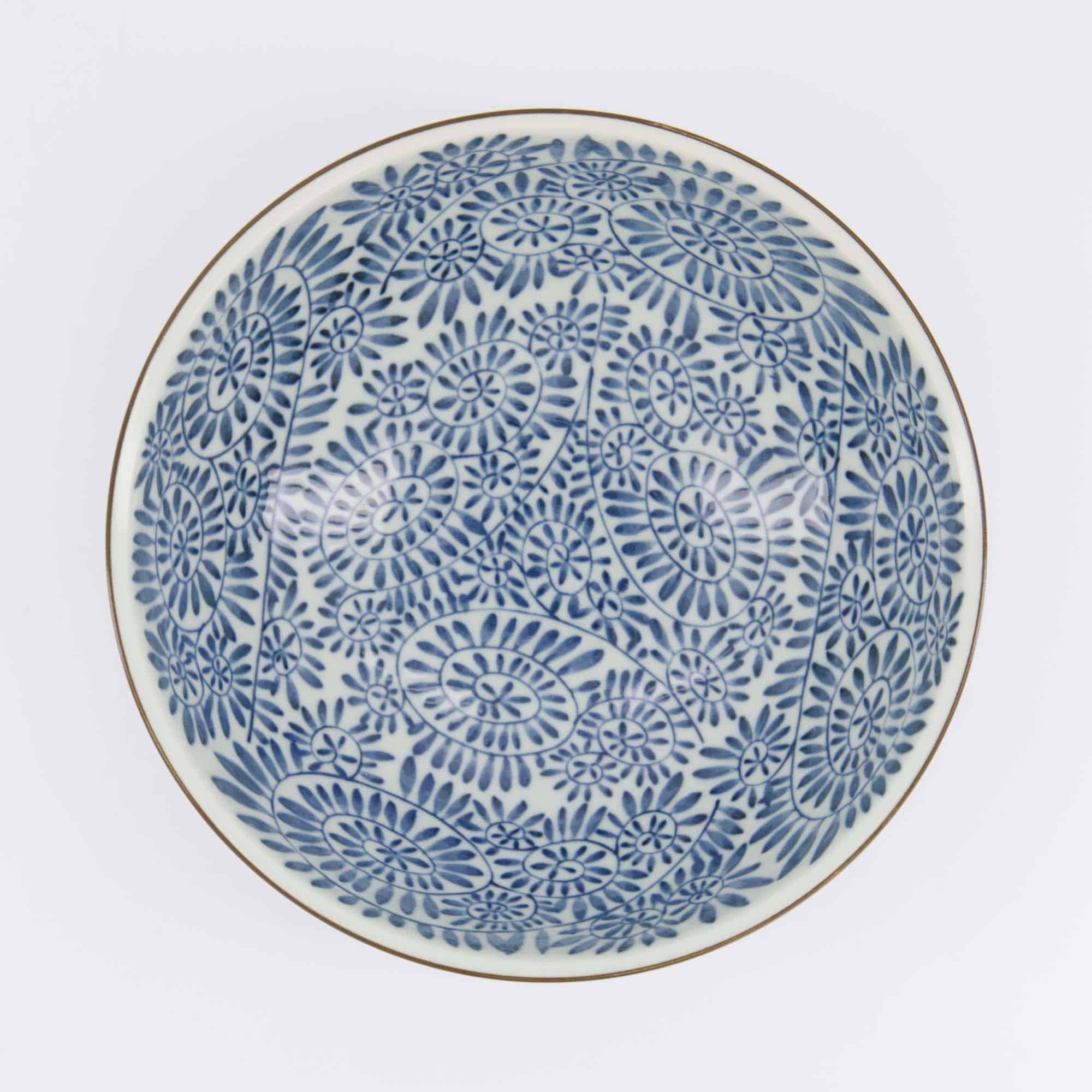 Tokyo Design Studio - Yamahida - Blue - Bol - à - Ramen - Aizome - Tako - Karakusa – 21.3 x 8.2 cm – 1450 ml – Image 4