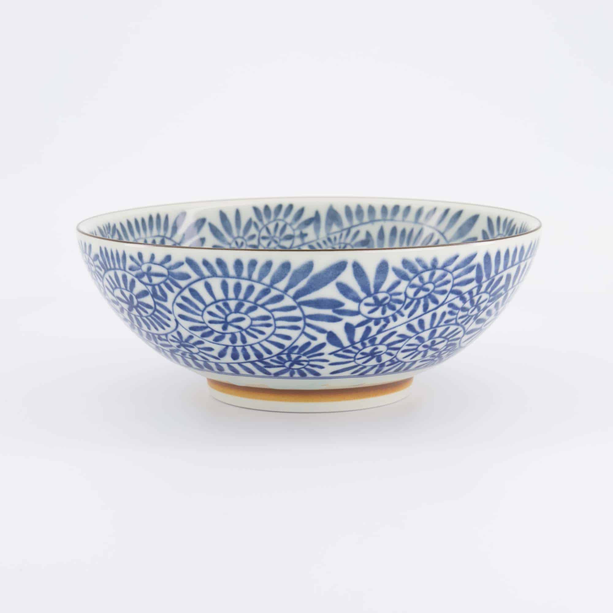 Tokyo Design Studio - Yamahida - Blue - Bol - à - Ramen - Aizome - Tako - Karakusa – 21.3 x 8.2 cm – 1450 ml – Image 3